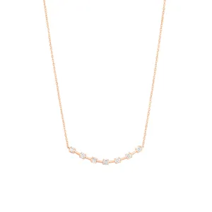 Alexa's 18K Rosegold Necklace w. Diamonds