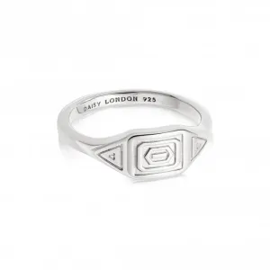 Artisan Stamped Sterling Silver Ring NR03_SLV