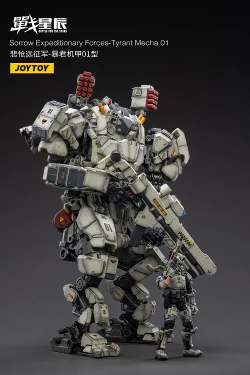 Battle for the Stars Sorrow Expeditionary Forces Tyrant Mecha 01 With Pilot 1/18 Scale Figure Set