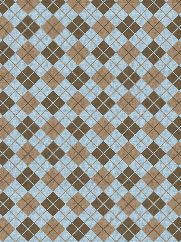 Blue Argyle Printed Photo Backdrop