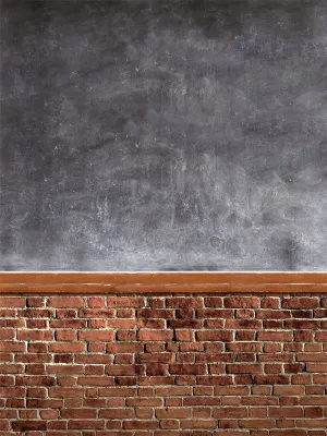 Chalkboard Photography Backdrop - Schoolhouse Brick