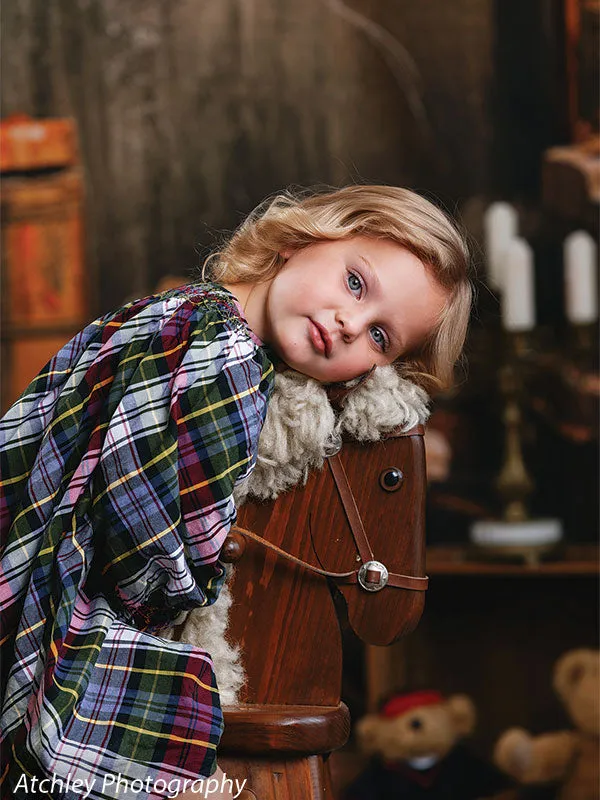 Christmas Vintage Room Backdrop