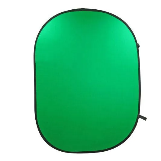 Chroma Key Green/Blue Double Sided Nylon Collapsible Pop Up Backdrop (1.5 x 2.1M)