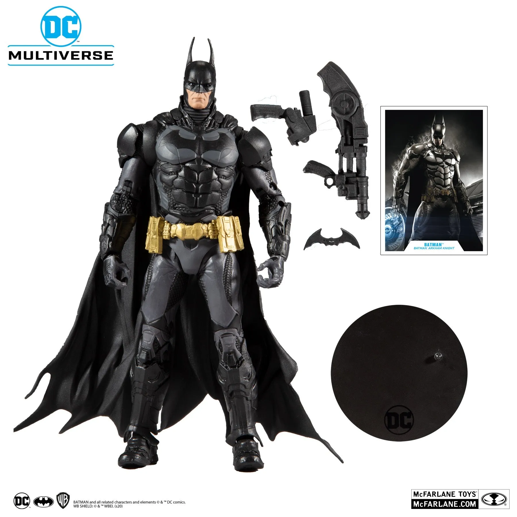 DC Multiverse Arkham Knight Batman Arkham Asylum - Batman 7" Inch Action Figure - McFarlane