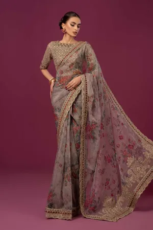 Embroidered Organza Saree | SF-EF24-08