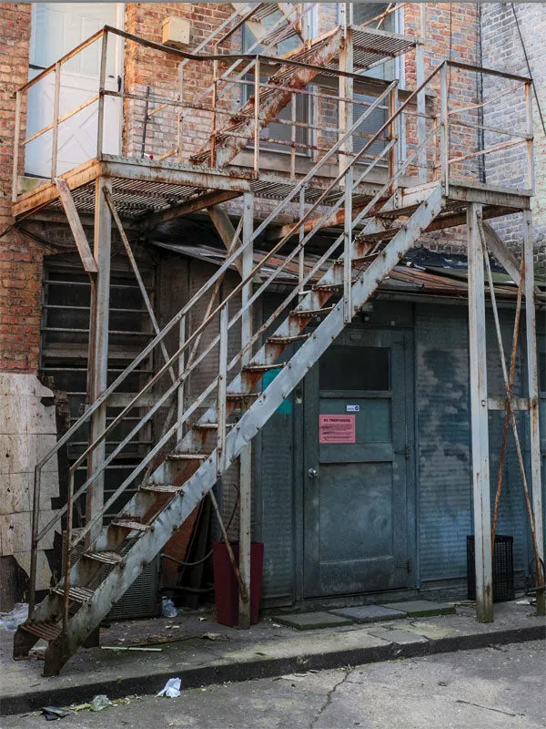 Fire Escape Printed Photography Backdrop