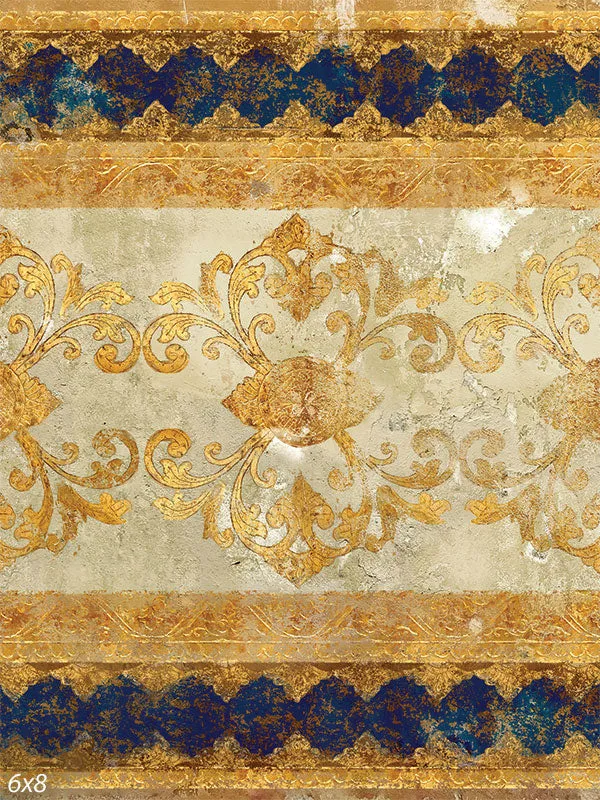 Florentine Medallion Blue Backdrop