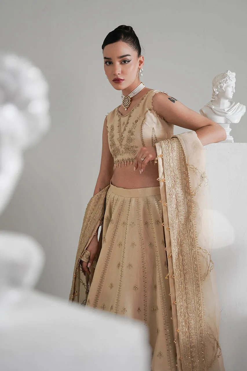 FORMALS'24 -Tuscan Beige Timeless Lehnga Choli Set Wedding Edit 2024/2025 (NPA3-24428)