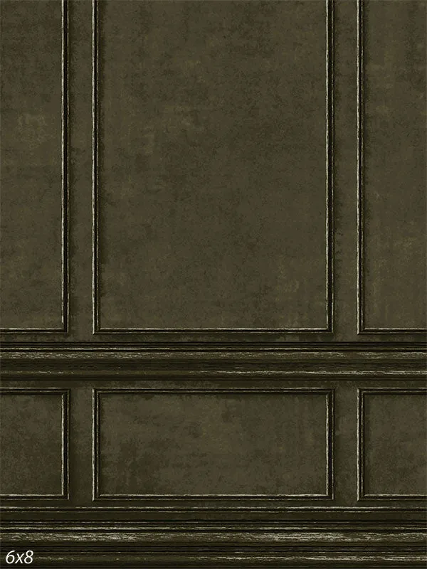 King Francis Classic Dark Olive Green Paneling Photography Backdrop