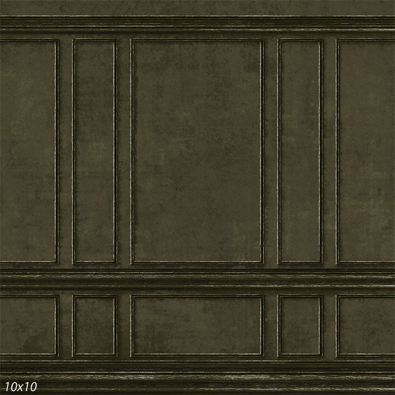 King Francis Classic Dark Olive Green Paneling Photography Backdrop