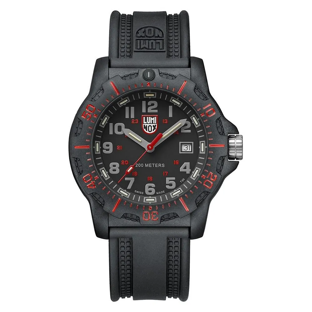 Luminox Men's Black Ops 8800 Series Black Polyurethane Band Black Analog Dial Quartz Watch - XL.8895