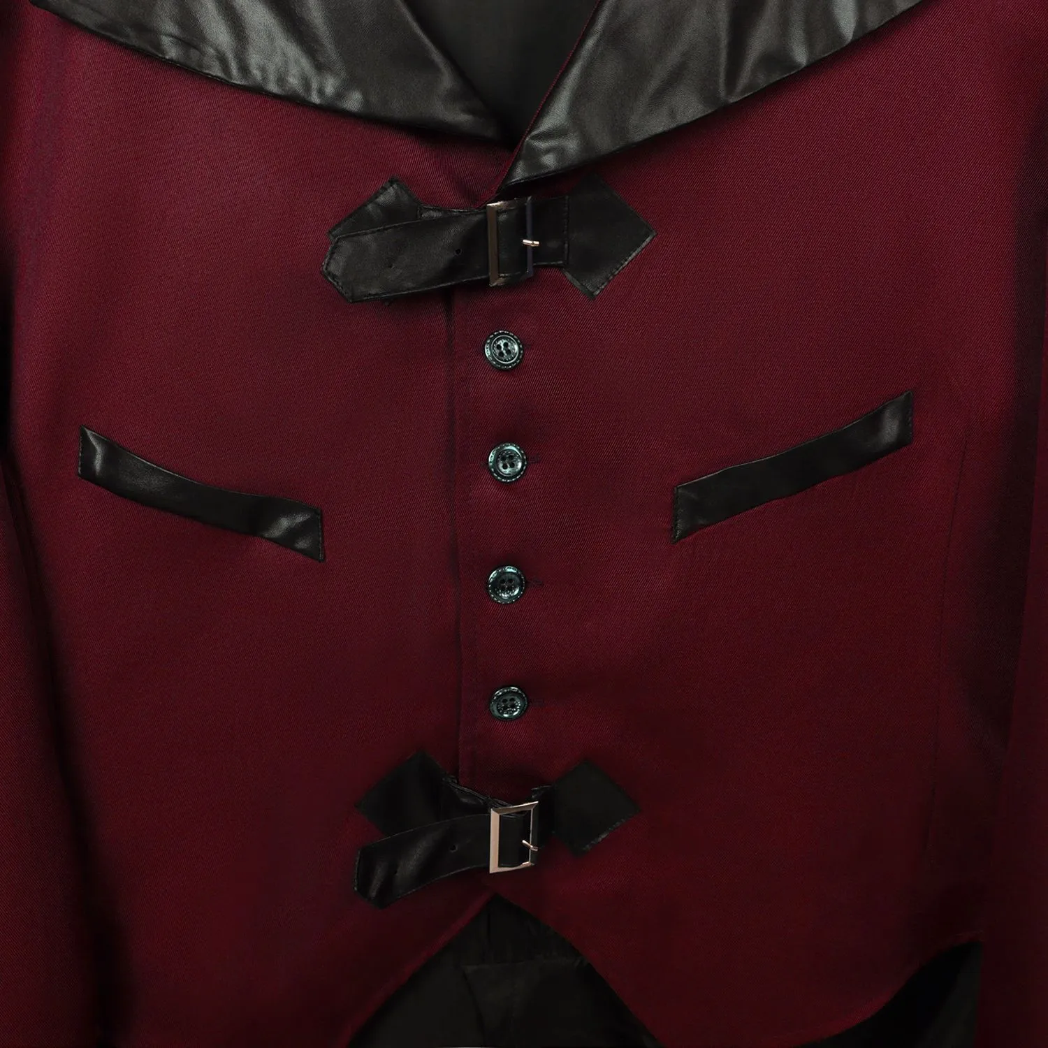 Mens Gothic Steampunk Jacket Medieval Victorian Renaissance Tailcoat Vampire Halloween Costume Vintage Collar Coat