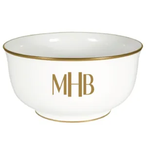 Monogram Signature Small Round Bowl