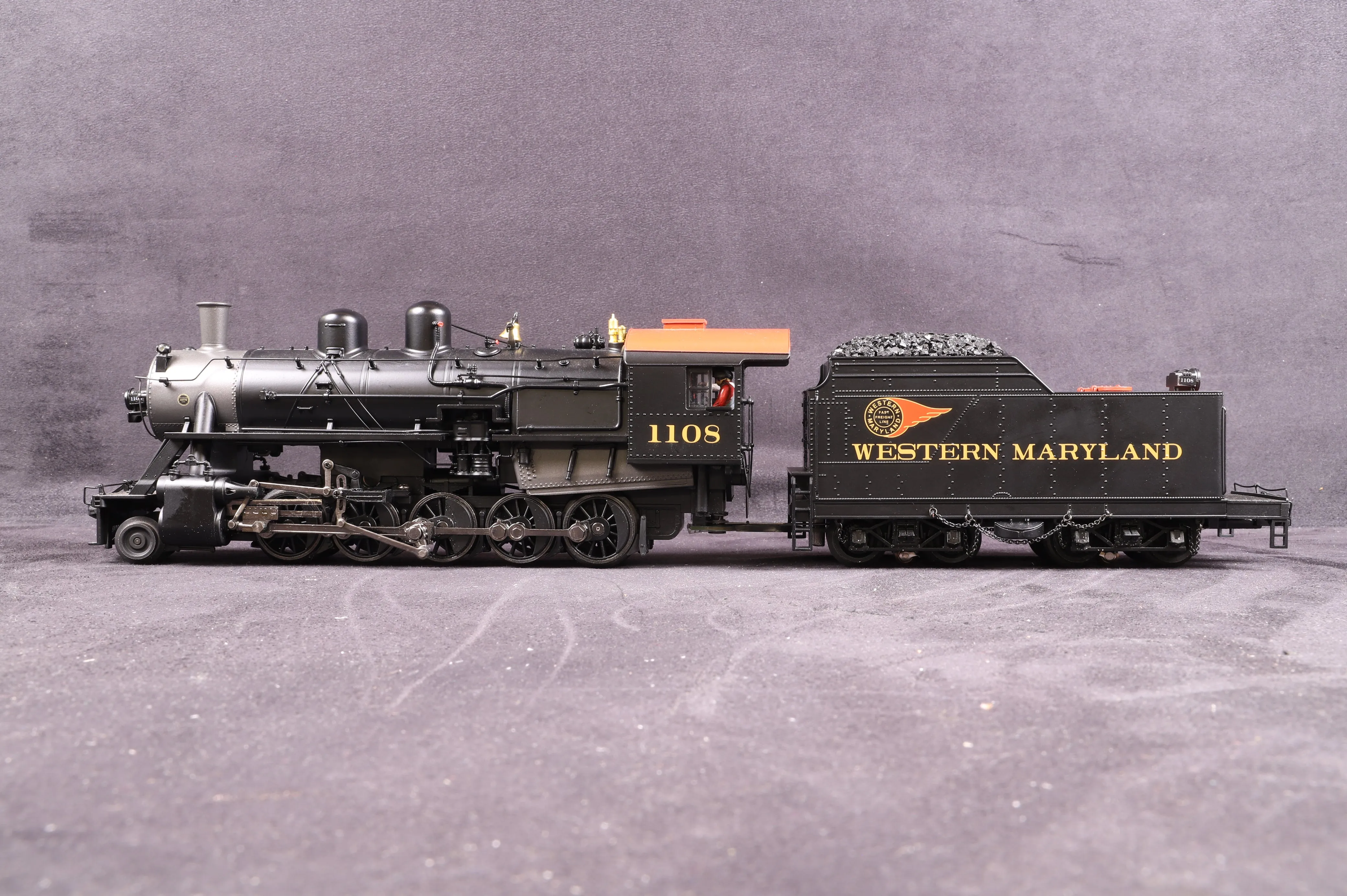 MTH 20-3311-1 O Gauge Russian Decapod Western Maryland, Proto Smoke/Sound 2.0, 3-Rail