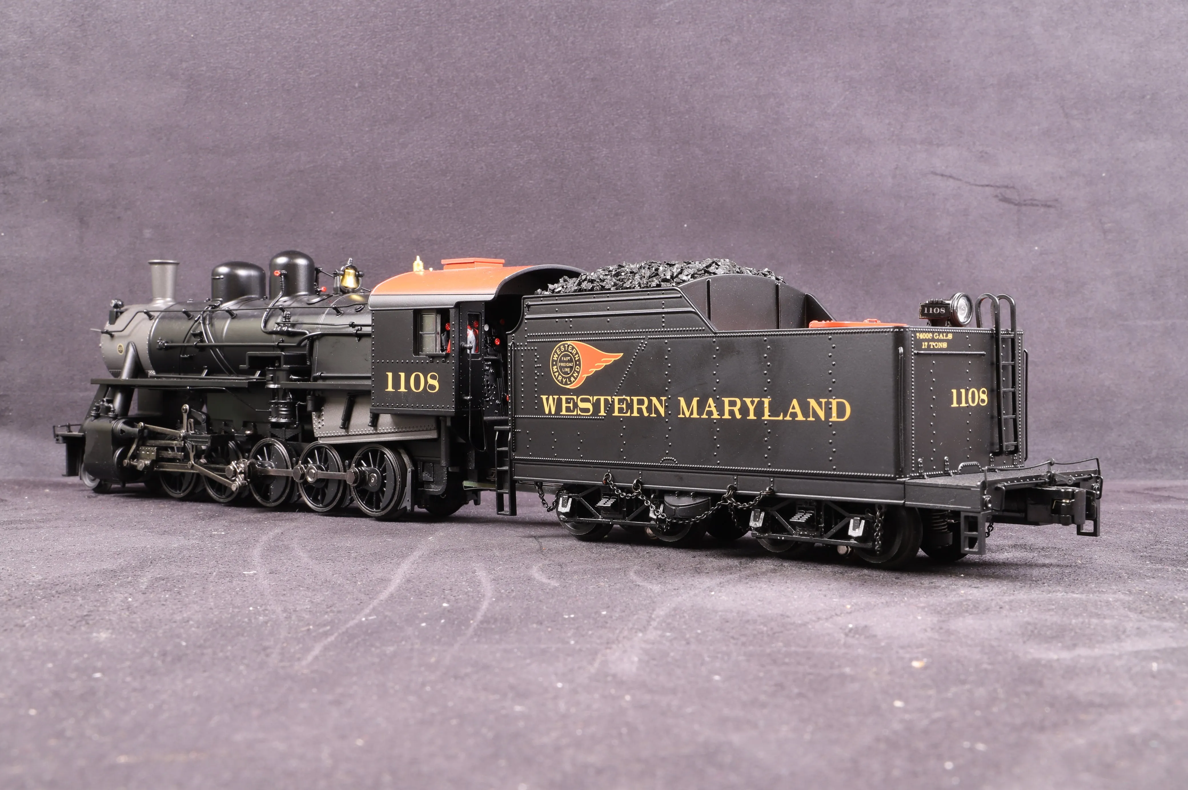 MTH 20-3311-1 O Gauge Russian Decapod Western Maryland, Proto Smoke/Sound 2.0, 3-Rail