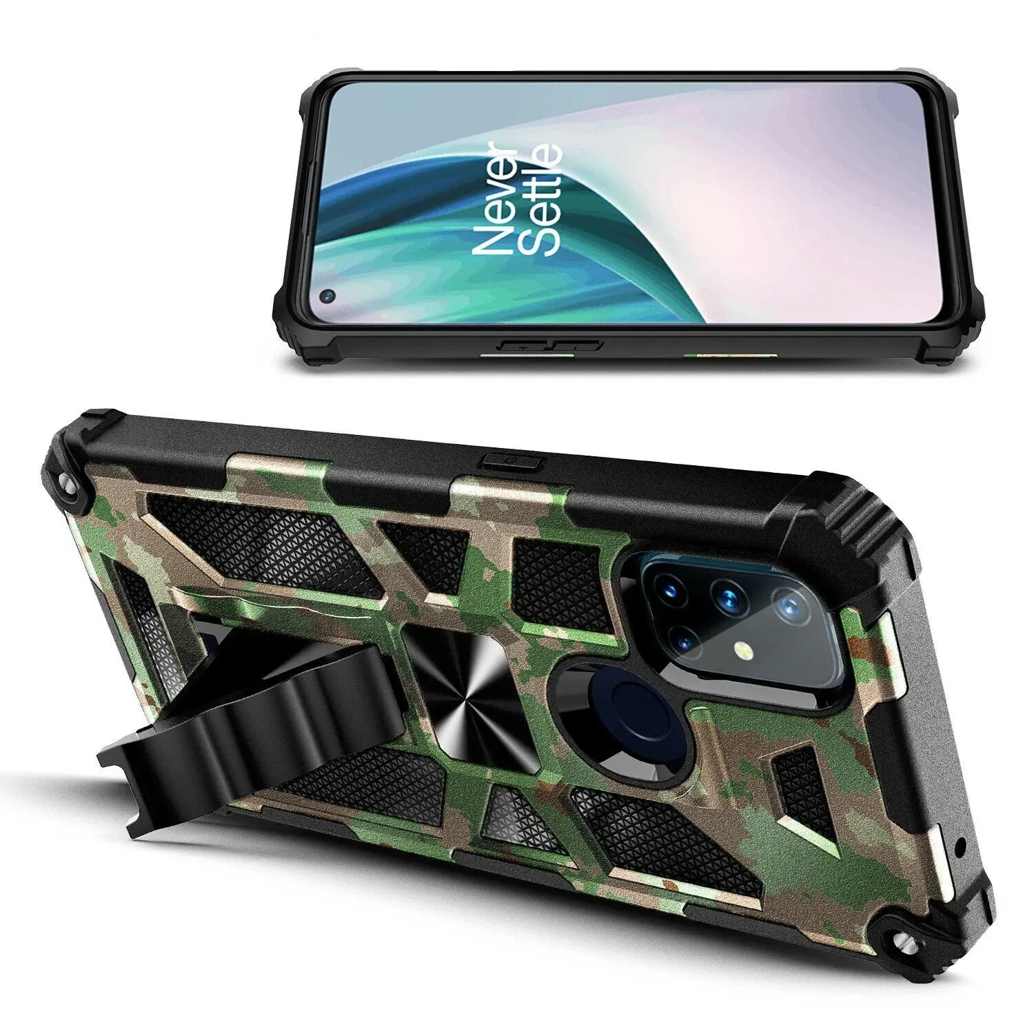 OnePlus Nord N100 Armor Case Kickstand & Magnetic Mount