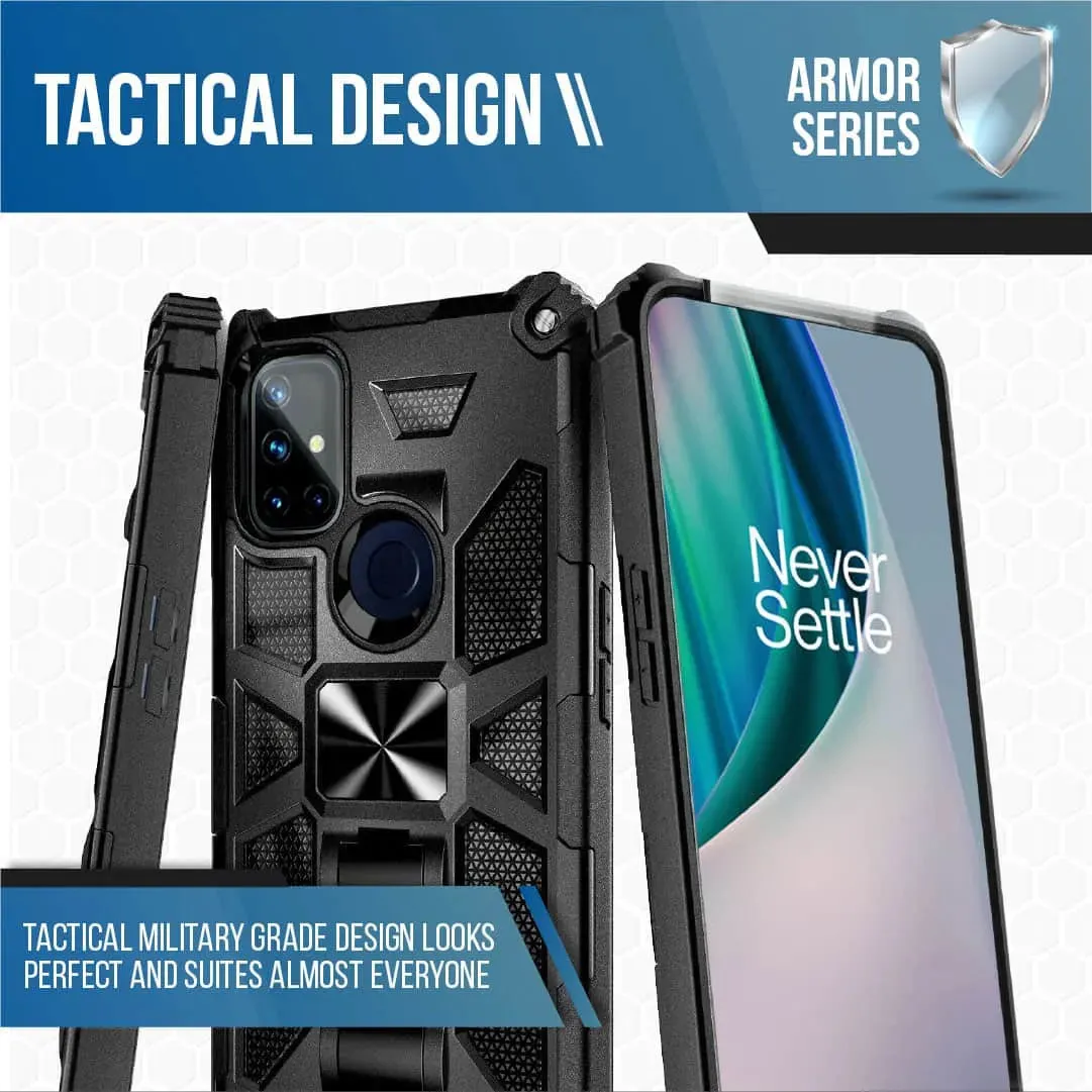 OnePlus Nord N100 Armor Case Kickstand & Magnetic Mount