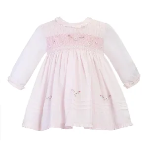 Sarah Louise - Traditional Hand smocked pink dress