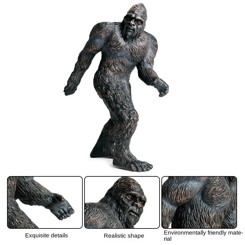 Simulation Myths And Legends Savage Bigfoot Model Toy Orangutan Children's Cognitive Plastic Model Doll Scene Decoration Ornamen