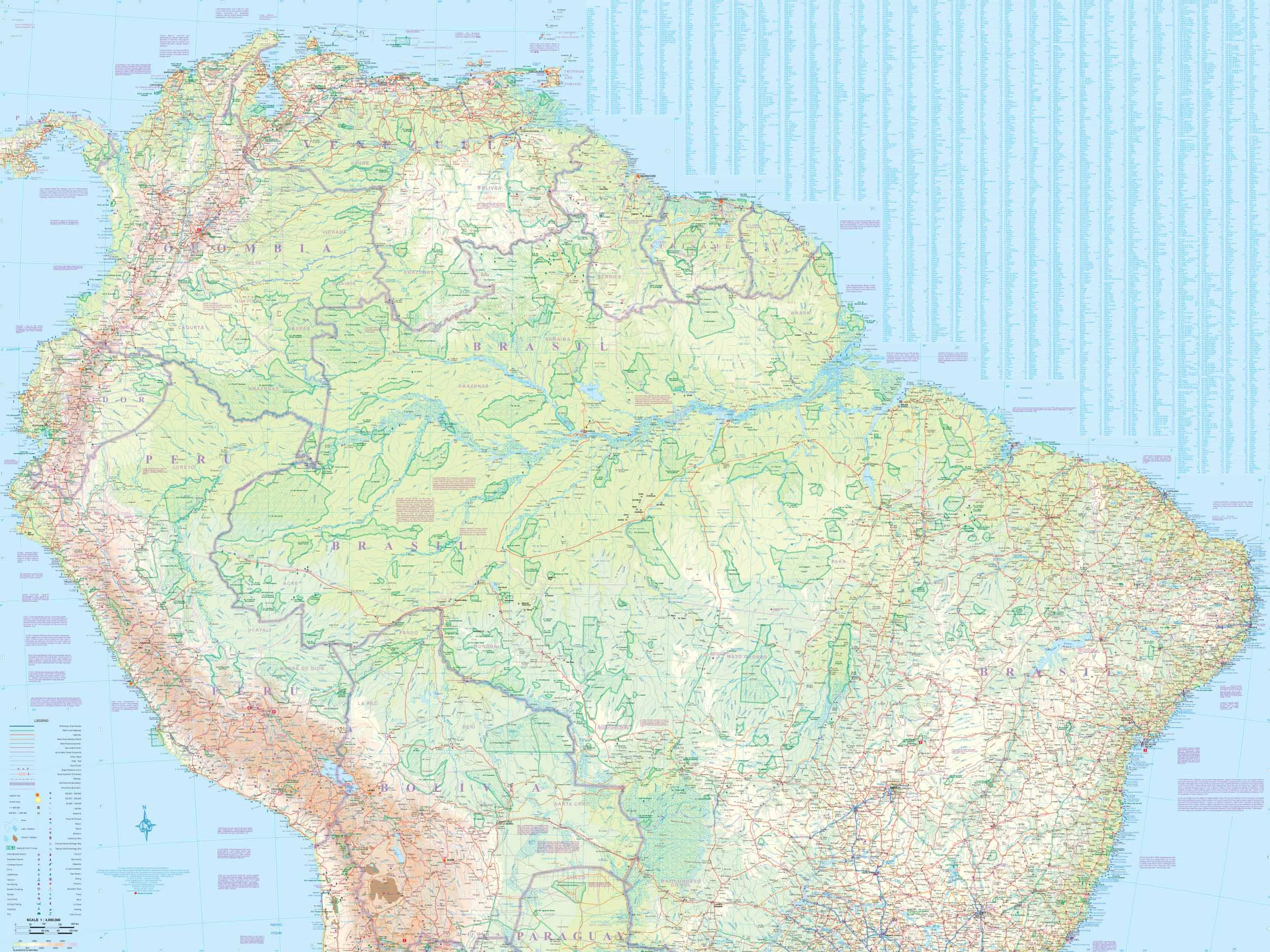 South America ITMB Map