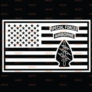 Special Forces Flag Vinyl Decal