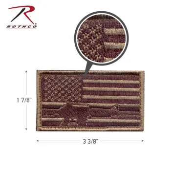 Subdued Flag & Rifle Morale Patch