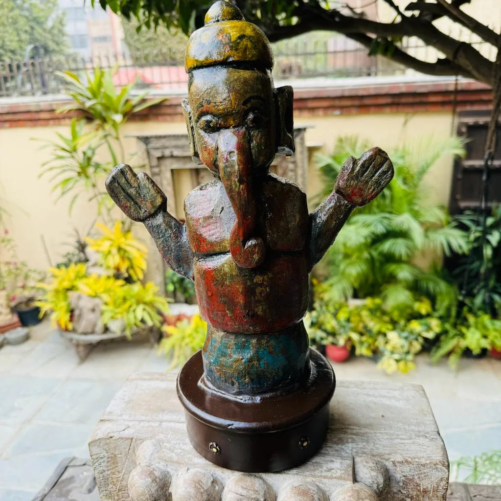 Wooden Ganesha